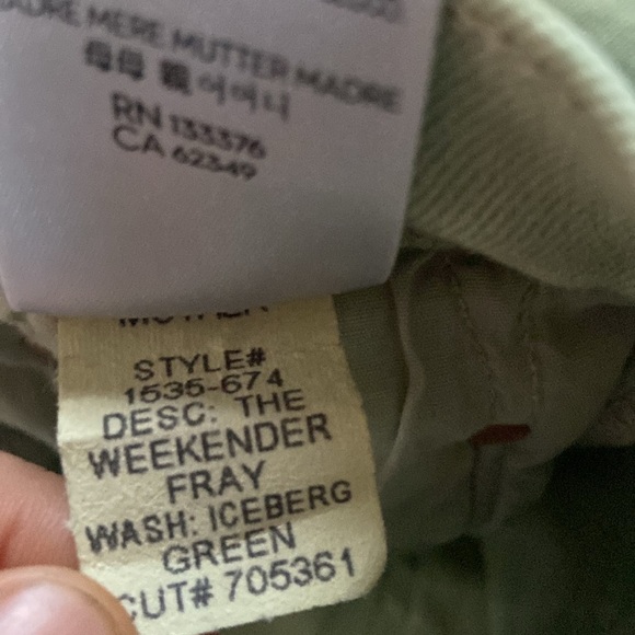 MOTHER Denim The Weekender Fray Jeans Second Chance 33 - Picture 7 of 10